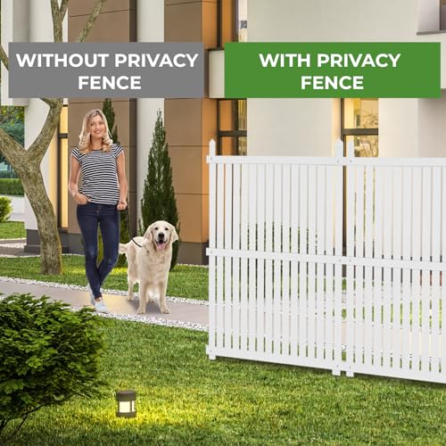Air Conditioner Fence 2 Panels, 36" W x 45" H Outdoor Trash Can Fence, Easy Assembly Decorative Privacy Screen for AC Units & Pool Equipment - size: 36"W X 45"H-2 Panels Vertical