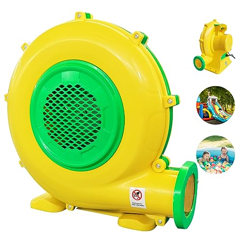 1100Watt/1.5HP High Power Air Blower for Large Inflatables, GONFLABLE Inflatable Bounce House Blower, Portable Fan Pump Leaf Blower Corded Commercial for Bouncy Castle, Jumper, Water Slide - style: 1100W 1.5HP