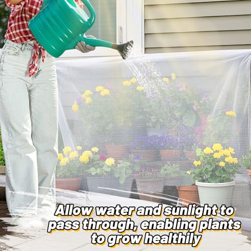 10x20ft Large Garden Netting - Ultra Fine Mesh Plant Covers to Keep Small Animals Pest Out, Bird Barrier for Protecting Vegetables Fruits Flowers Raised Beds (Without Support Pole) - size: 10 x 20 ft