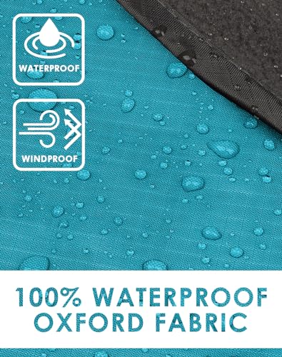 Outdoor Waterproof Camping Blanket - Hooded Fleece Windproof Blanket for Stadium, Sporting Events, Concert, Picnic, Car, Boat - Packable Camp Blanket for Cold Weather, Camping Gear Must Haves… - color: Sky Blue