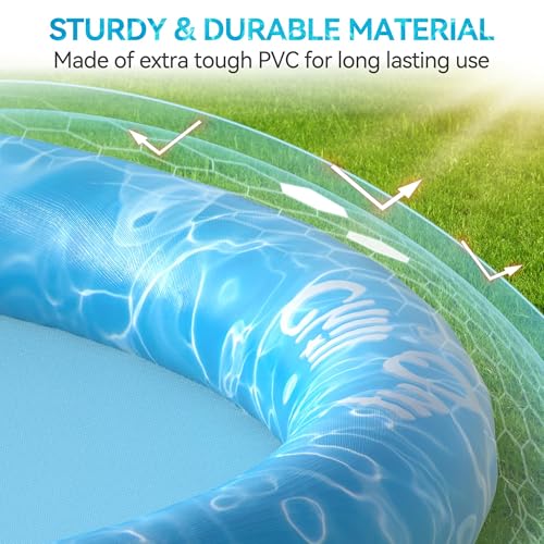 ALL FOR PAWS XL Splash Pad for Large Dogs, 59-inch Summer Splash Water Toy, Anti-Slip Thickened PVC Sprinkler Mat, Outdoor Cooling Play Pad - size: X-Large 59in