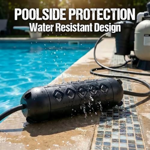 3 Pack Outdoor Extension Cord Safety Cover with Waterproof Seal - Compact Outdoor Plug Cover, IP54 Water-Resistant Protection for Plug, Perfect for Holiday Lights, Camping, and Garden Tools - color: Black