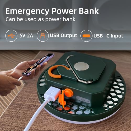 Camping Pop up Tent Light for Hanging, LED Rechargeable Portable Overhead Lantern for Vendor Booths, Waterproof Outdoor Camp Lamp with Battery Power for Glamping Indoor Outages(Dimming-Green) - size: 30W Pro(Dimming-Green)