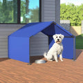 4×4×3 ft Dog Shade Shelter Pet Tent Outdoor, Portable Pet Tent, Outside Dog Sun Rain Canopy Pet House Animal Shelter, for Small to Large Dogs, Cats (Blue) - color: Blue