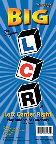 LCR Big Left Center Right™ Dice Game - Zip Bag (Red) - color: Red