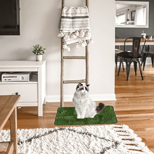 Pet Mat Doggie Pee Pads Artificial Grass Mat Artificial Grass for Dogs Dog Potty Grass Vivid Fake Grass Potty Portable Pet Pee Pad Turf Grass Cats and Dogs TPR Potty Pad - size: 58.5X46X2CM
