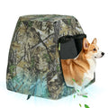 Dog Tent for Small & Medium Dogs, Pop Up Dog Enclosure, Waterproof Pet Tent with Zipper & Ground Spike, Portable Pet Playpen for Camping Beach, Puppy Tent Outdoor/Indoor 28.7x28.7x20.5 inch (Size M) - size: M 28.7x28.7x20.5 inch