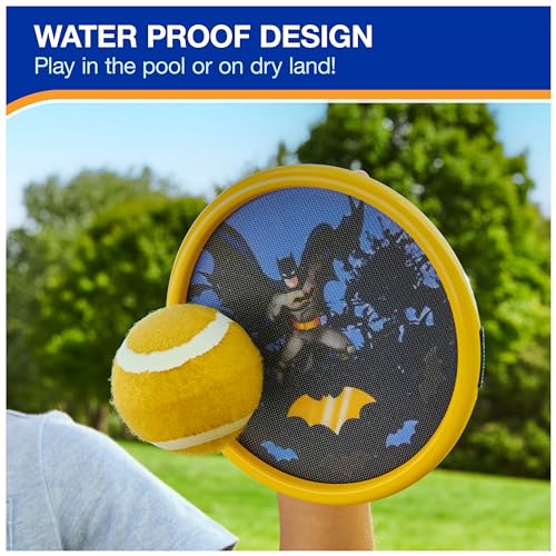 Swimways DC Batman Catch Game, Swimming Pool Accessories & Kids Outdoor Toys, DC Batman Party Supplies & Yard Games for Kids Aged 4 & Up - color: DC Batman