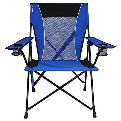 Kijaro Dual Lock Folding Camp Chairs - Versatile for Sports, Outdoors & Lawns - Locks Positions - Maldives Blue - color: Maldives Blue