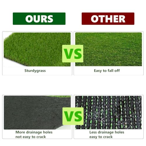 Reusable Potty Training Grass Mat for Dogs - 4FT X 6FT Artificial Turf with Drainage Holes, Washable Dog Potty Pad for Indoor & Outdoor Use, Easy to Clean, Durable & Long-Lasting - size: 4FT X 6FT