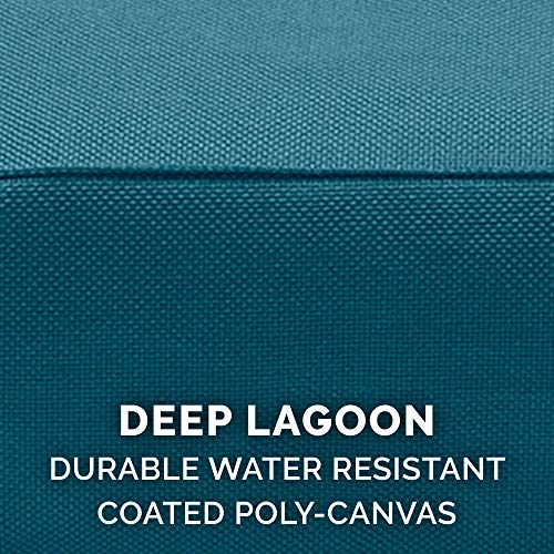 Furhaven Replacement Dog Bed Cover Water-Resistant Indoor/Outdoor Logo Print Oxford Polycanvas Mattress, Washable - Deep Lagoon, Jumbo Plus (XX-Large) - color: Deep Lagoon, size: Jumbo Plus (XX-Large) (Pack of 1)