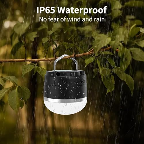 LED Camping Lantern Rechargeable 1000LM, 12 Lighting Modes Hanging Light with Magnetic Base, Portable 4000mAh RGB Tent Lights for Camping, Emergency, Hurricane, Power Outages, Home, Hiking - style: RGB