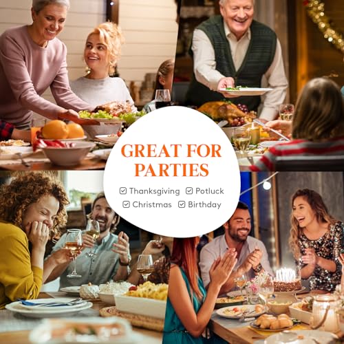 Lifewit Insulated Double Decker Casserole Carrier, Expandable Lasagna Lugger Tote Bag for Hot or Cold Food, Fits 9" x 13" Baking Dish for Potluck Parties, Picnic and Cookouts, Pure Blue - color: Pure Blue