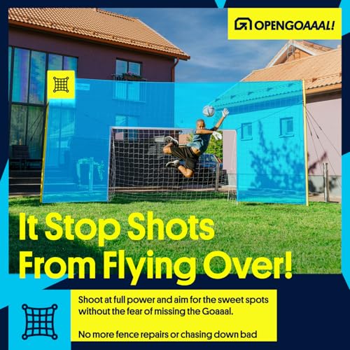 Open Goaaal 3-in-1 Soccer Training Rebounder - Soccer Goal for Volley, Passing, Training - Outdoor Sports, Backyard Games - size: Junior