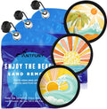 Antfuny 3 Pack Sand Remover for Beach Family Women Dog Beach Essential Summer Vacation Must Have Travel Accessories Lake Day Necessities Cruise Ship Stuff Thing Need Gear Gift Supplie Sunshine Towel - color: 3pcs Beach Scenery