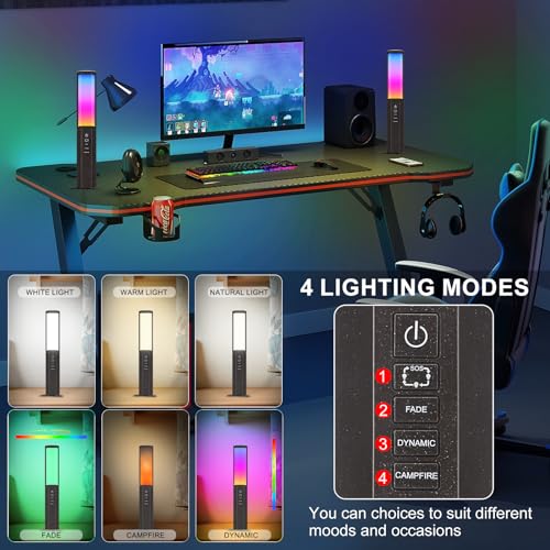 BIGMONAT Camping Lantern , Outdoor Emergency Light ,USB Rechargeable Flashlights,Flicker Flame Mood Decorated Light with 4 Modes ,4000mAH Power Bank for Hiking,Party,Camping ,Fishing ,Searching