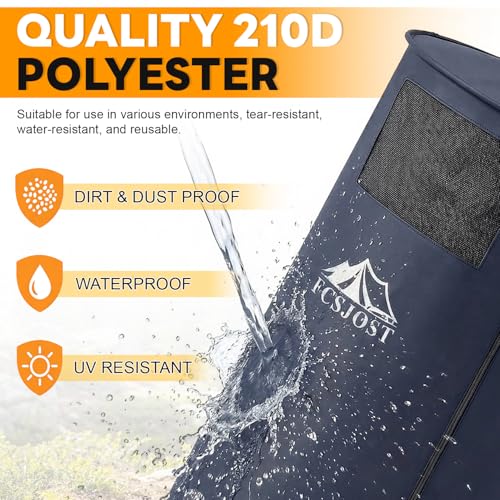 Portable Changing Tent, Easy Set-up Shower Tent for SUV with Suction Cups and Buckles, Instant Privacy Dressing Room with Carry Bag for Camping, Shower, Beach and Toilet Stall