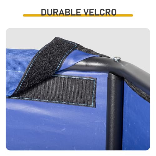 4x4 x3.3FT Dog Shade Shelter,Extra Large Dog House Outdoor with Upgraded Doors, Weatherproof for Outside, UV Resistant Sun Rain Canopy Pet House for Large Dogs, Large Dog Tent Outdoor, Dark Blue