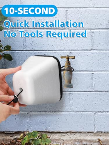 Outdoor Faucet Covers for Winter, Easy to Install Insulated Foam Protector Against Freeze for Outside Faucet Water Spigot Garden Hose Bib, Resuable, 2 Pcs - style: 2 Pcs