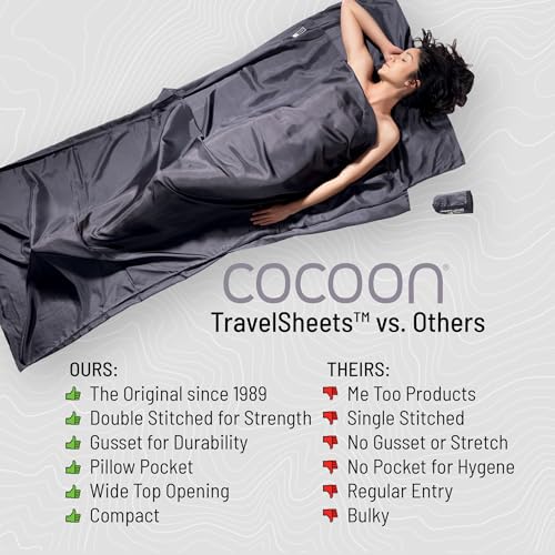 COCOON - Premium - Silk MummyLiner - color: Natural - Small Economy