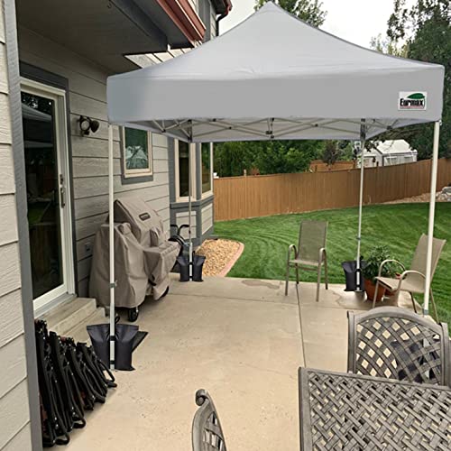 Eurmax USA 130LBS 4-Pack Universal Canopy Weights,Reinforced Double Pockets, Secure Wind Protection,Easy Wrap-Around Installation Heavy Duty Sandbags (Without Sand),Fits All Instant Shelter Legs,Black - color: Black, size: Double Pocket