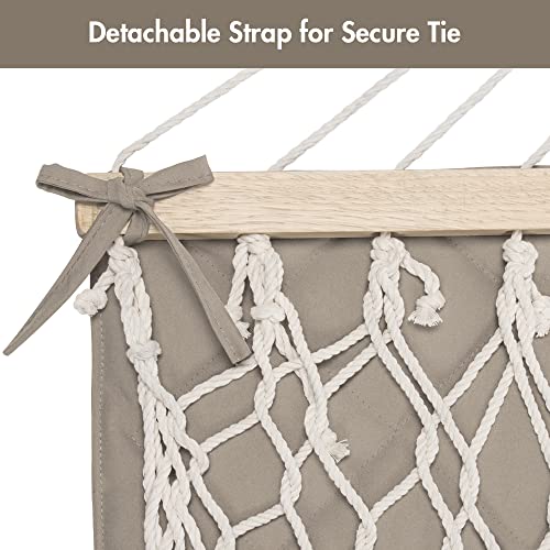 ANOW Double Hammock Pad and Pillow Set, 2 Person Polyester Hammock Pad, Light Brown - color: Light Brown