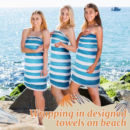 Mixweer 8 Packs Microfiber Beach Towel Bulk 60 x 28 Inch Sand Free Travel Large Microfiber Pool Swim Multi Style Beach Towel Blanket for Adult on Vacation Accessories (Simple Style) - style: Simple style