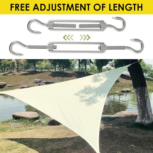 80Pcs Sun Shade Hardware Kit 6 Inch,Sunshade Hardware Kit for Triangle Rectangle Shade Sail Installation ShadeSail Fixing Accessories Stainless Steel for Garden Outdoor Patio Canopy Awning Attachment - color: Silver 80Pcs