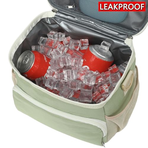 Insulated Lunch Bag for Adult/Women/Men, Reusable Large Lunch Box Cooler Soft Leakproof Tote, Thermal Meal Prep Lunch Pail with Adjustable Shoulder Strap for Picnic/Travel/Office,Grass Green - color: Grass Green