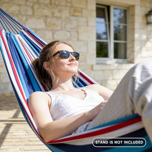 SUNCREAT Hammock Replacement for Stand, Double Hammock Without Stand, Ocean Stripes - color: Ocean Stripes, size: Medium
