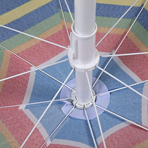ONIVA - a Picnic Time brand 5 Ft. Portable Beach Umbrella, Lightweight Sun Shade Umbrella with Adjustable Tilt and UV Sun Protection