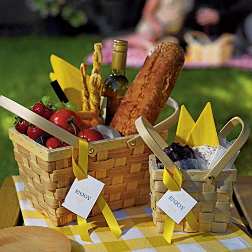 Weddingstar Medium 6" x 4" x 4.5" (1) Picnic Basket - size: Medium