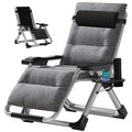 ABORON Zero Gravity Chair,Premium Outdoor Lawn Folding Lounge Chairs,Sturdy Adjustable Reclining Patio Chairs with Removable Cushion,Headrest & Tray - color: Obscure Gray