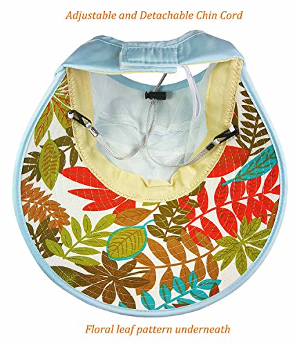 Sun Hats for Women Wide Brim Sun Hat UV Protection Caps Floppy Beach Packable Visor - color: Sky Blue