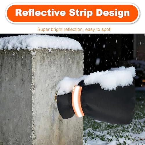 Outdoor Winter Faucet Hose bib Wall Taps Ouside Covers - 8.3”H x 6.7”W, Waterproof & Frost-Free for Winter Freeze Protection, Black, Gray (Gray, 2pcs) - color: Gray, size: 2 Pieces