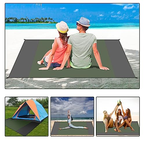 Waterproof Camping Tarp Lightweight Multifunctional Tent Footprint for Camping, Hiking Backpacking, Compact Tent Tarp Ground Sheet Mat for Ground or Under Tent（55.1" x 78.7" | Dark Green） - color: 55.1" X 78.7" | Dark Green