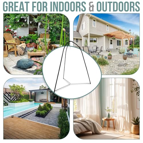 Sorbus Tripod Hanging Chair Stand – 330lbs Capacity, Heavy Duty Steel, Rust Resistant, Adjustable Hammock Frame for Saucer, Air Porch, Indoor/Outdoor Use – Swing Not Included