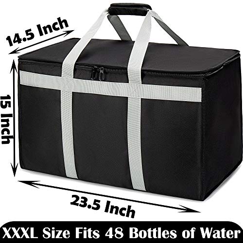 Insulated Delivery Bag Carrier XXXL 23"x15"x14" Commercial Grade - size: XXXL, style: Commercial Xxxl