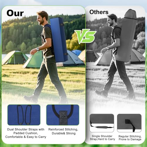 VTOY Portable Camping Chair with Canopy - Folding Chair with Canopy, Durable 600D Oxford Canopy Chair for Camping, Beach, Picnics, Fishing & Sports - color: 1pack Navy Blue