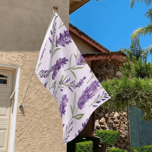 Lavender Flag 2 X 3 Ft Double Sided Vertical Garden Flag Seasonal Holiday Banner With Brass Grommets Photo Backdrop Yard Flag For Outdoor Indoor Home Decor - color: Lavender