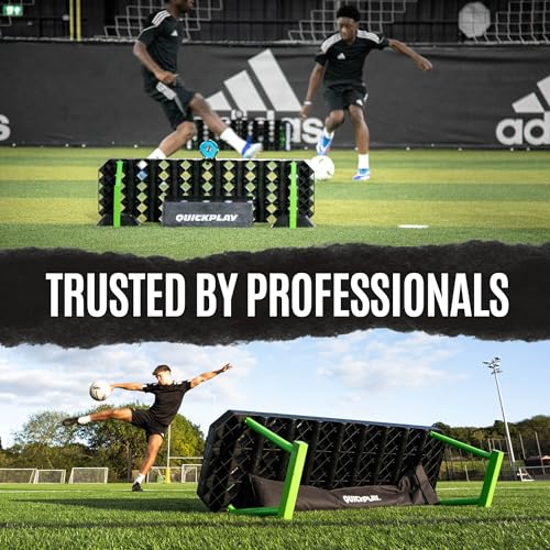 QuickPlay Replay Station 4-in-1 Soccer Rebounder Board - Portable Rebound Board for Backyard - Dual Surface, Dual Angle Soccer Passing Board for Passing & Reaction Skills - Soccer Training Equipment - style: Replay Station