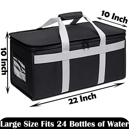 Insulated Delivery Bag Carrier Large 22"x10"x10" Commercial Grade (Chafing Dish, Warming Tray, Grocery, Pizza, Casserole) - size: Large, style: Commercial Large