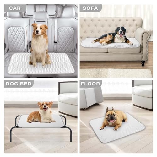 MICROCOSMOS Pet Cooling Mat & Sleeping Pad- Breathable Bubble Surface, EZ Clean. Keep Cooling for Pets, Kids and Adults in Summer.(GreyWhite, 40" x 28") - color: GreyWhite, size: 40" x 28"