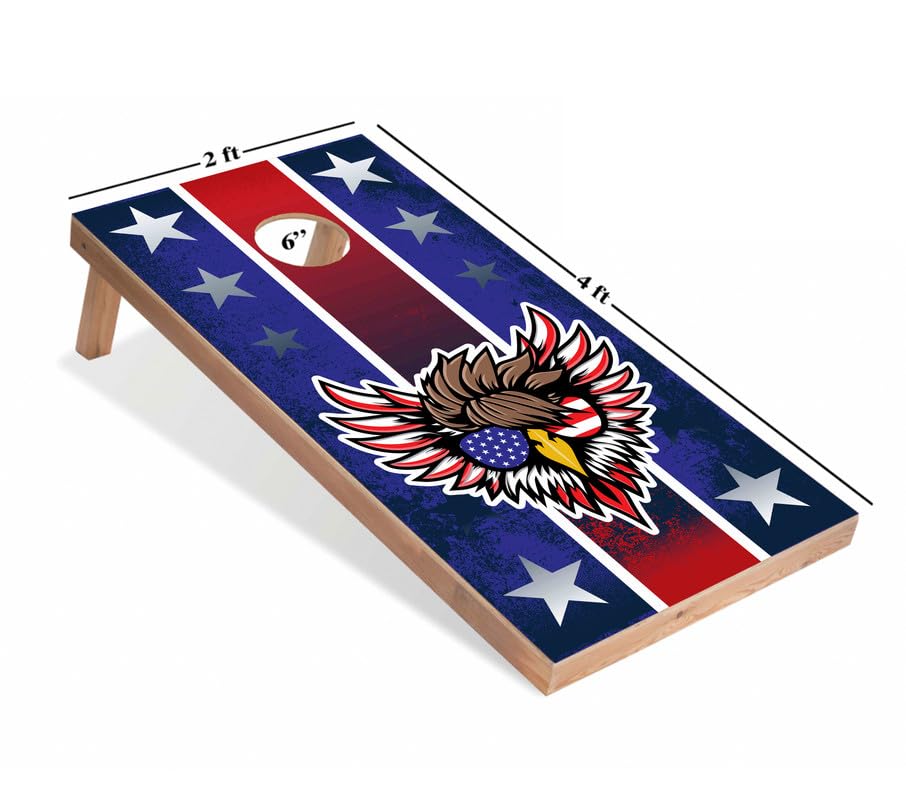 World Series of Cornhole Regulation Size Cornhole Boards – Lightweight & Durable All-Wood Construction | Backyard Bean Bag Toss Set | Rugged Outdoor Game for Tailgates, BBQs, & Backyard Battles - color: You Free Tonight