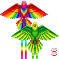 2 Pack Patriotic Eagle & Dragon & Butterfly Kite for Kids and Adults, Easy to Fly Huge Kites for Kids Ages 4-8 8-12 with 328FT String for Beach Park Easter Gift Outdoor Games and Activities - style: 2 Pack M-Eagle Kites