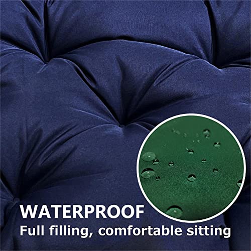 Srutirbo Waterproof Outdoor Bench Cushion, 48"x20", Swing Cushion Patio Furniture Cushions 3 Seater, for Garden Patio Furniture Lounger Bench (Dark Green, 48x20 in) - color: Dark Green