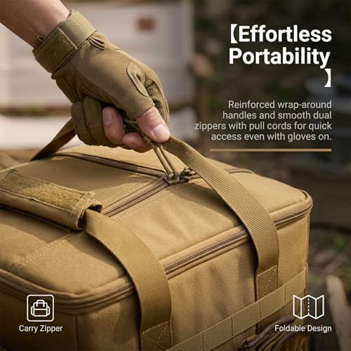 45L Large Insulated Picnic Basket, Foldable Waterproof Outdoor Storage Tote with 5mm EPE Thermal Layer, Leakproof Cooler Bag for Camping, Beach, BBQ & (Black 60L (Hard-Duty) Case) - color: Black 60l (Hard-duty) Case