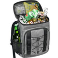 33 Cans Insulated Backpack Cooler - Leakproof Waterproof Lightweight Soft Coolers Bag for Camping Picnic Hiking Beach and Lunchbox Backpacks Bags-Leak Proof Ice Chest Back Pack - color: Gray