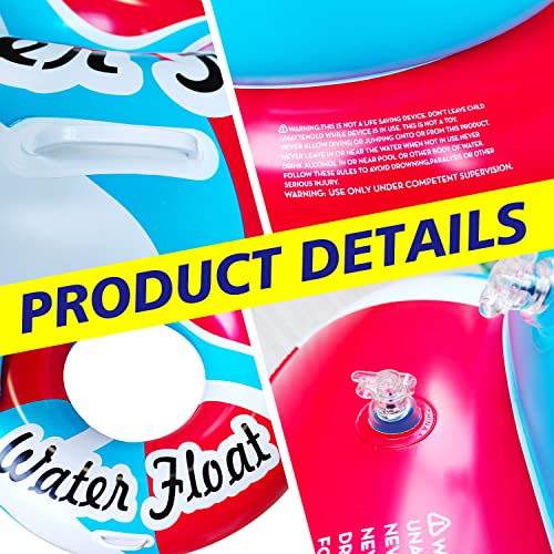 SUNSHINEMALL Inflatable Pool Floats Adult Swimming Rings Pool Floaties Accessories Lake Water Floats Beach Air Sofa Inflatable Lounge Chairs Rafts - color: Red