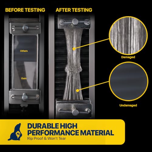 Seal Skin Covers Waterproof Clear Tarp 12x16 FT, 20 Mil 18 OZ 560 GSM Heavy Duty Transparent Vinyl Tarpaulin with Grommets - size: 12' X 16'